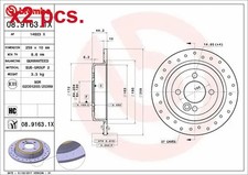 X2 PCS REAR BRAKE DISC ROTOS