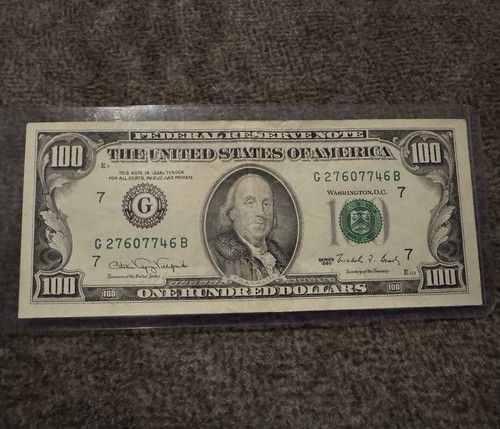 Old 100 dollar - 100, bill