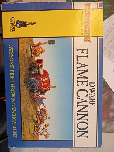 Warhammer dwarf flame cannon - dwarf,