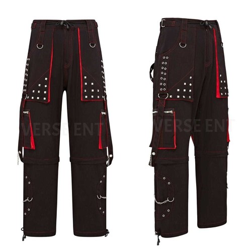 Men gothic punk bondage pants - gothic,