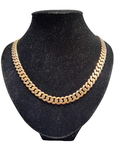 Heavy 9ct yellow gold flat - heavy,