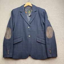 Joules Tweed Jacket UK 16 Navy