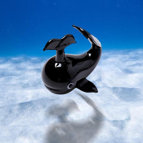 Glass sculpture animal statue - sculpture,