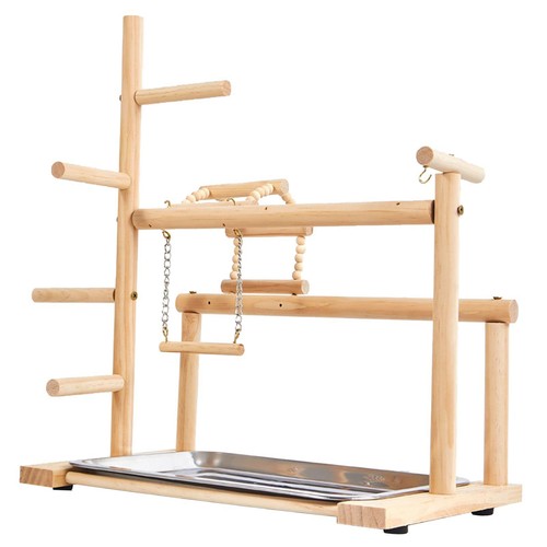 Wooden bird playground - playground, perch