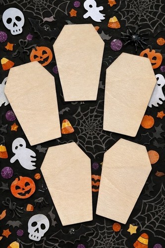 Coffin shape wooden blank - coffin,