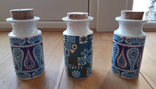 3 x Portmeirion 1960s vintage storage jars Monte Sol Tivoli