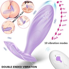 Vibrating Butt Plug Anal Dildo Prostate Massager Vibrator Sex Toys for Men Women