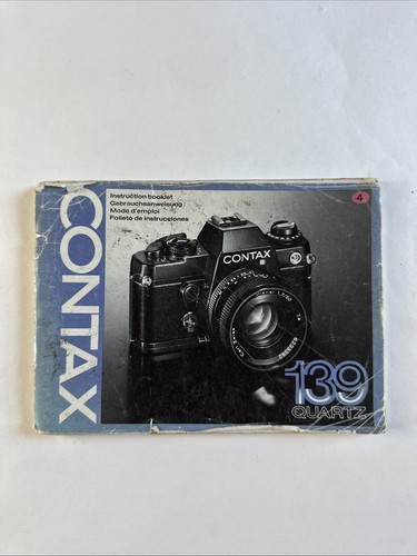 Contax 139 quartz instruction - 139,