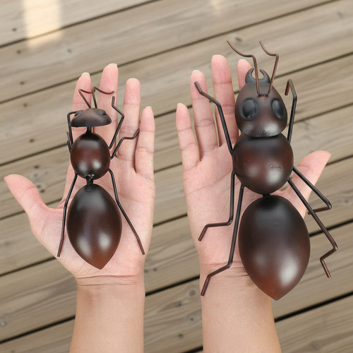 Handmade metal ant sculpture - handmade,