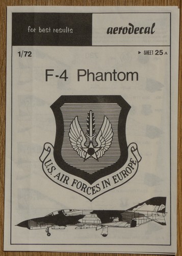 Aerodecal 25 f 4 - 1/72, f-4
