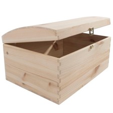 Large wooden treasure chest - large+,