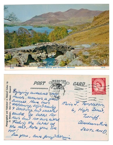 Postcard ashness bridge and - bridge,