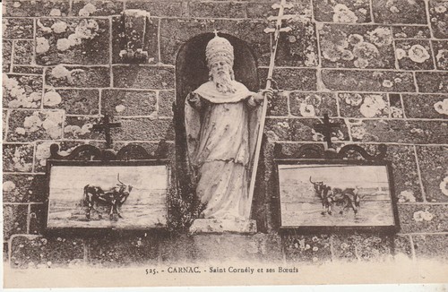 Old postcard carnac saint - old,