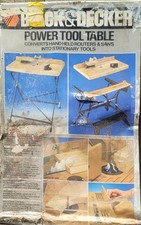 Vintage Black & Decker Power Tool Table D2655 For Router Circular Saw Jigsaw