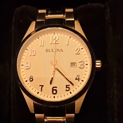 Bulova 2300 quartz silver dial - silver,