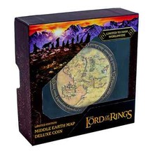 Lord of the Rings Middle Earth Map Deluxe Coin (1 of 5000 Limited Edition)
