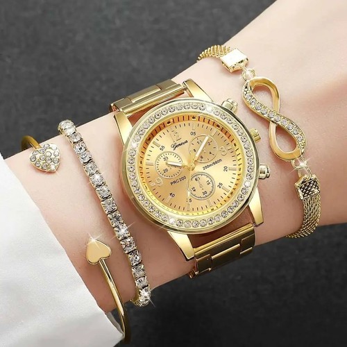 4pcs ladies quartz watch - 4pcs,