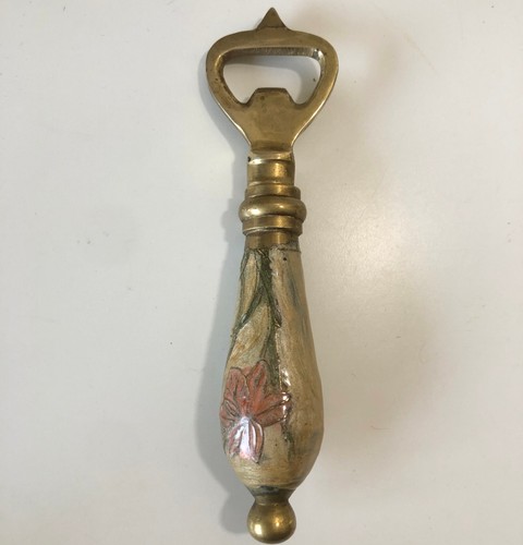 Vintage heavy brass bottle - vintage,