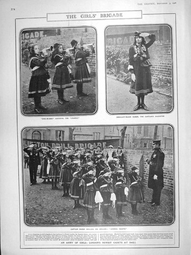 Original old antique print - old,