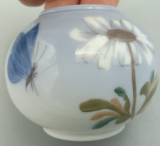 Royal Copenhagen Small Vase 2688 Daisy & Butterfly Denmark VGC