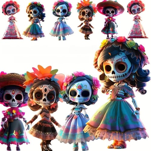 10x hanging acrylic scull - 10x,