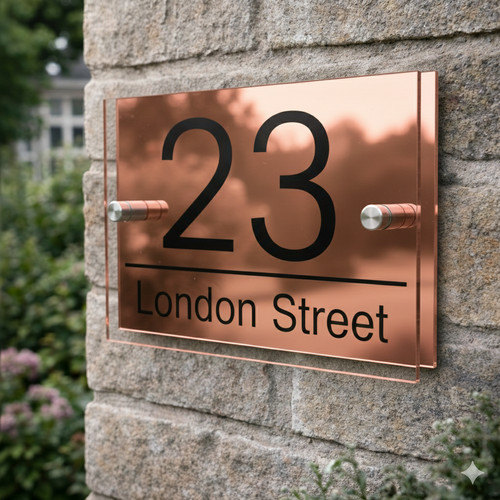 House number plaques - house, door