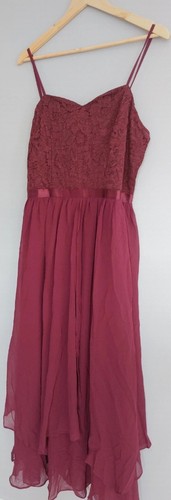 Burgandy cocktail dress size