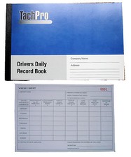 Tachpro Tachograph Drivers Daily Record Book