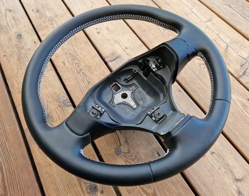 New leather steering - new,