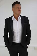 Mens Black Tuxedo Blazer Smart