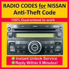 NISSAN RADIO CODE Clarion xtrail 350z pathfinder almera qashqai terrano navara-