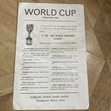 Subbuteo England World Cup