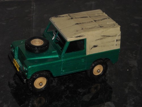 Britains green swb land rover - britains,