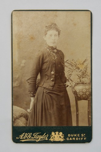Cdv pretty lady beside - cdv, of