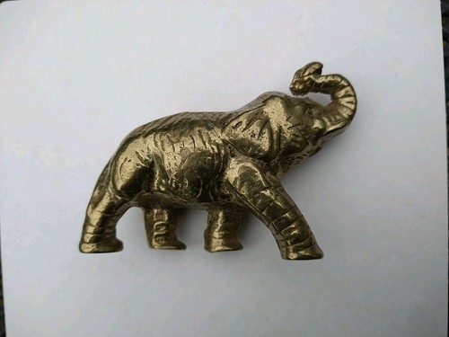 Brass elephant vintage - brass,