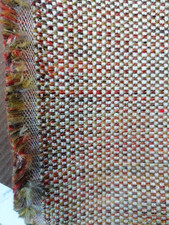 Colefax & Fowler Jane Churchill Daro red green boucle Fabric J971F/11  1.40x50cm