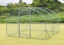2.8m x 3m Walk In Chicken Run Coop Cage Shelter, Wire Mesh, Tarp also included