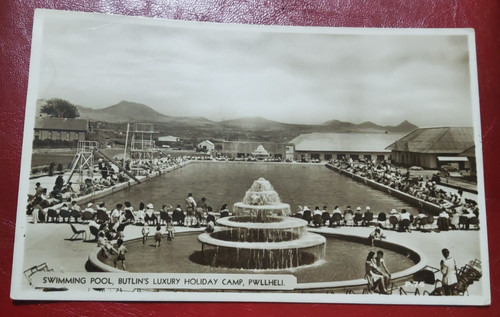 Butlins pwllheli postcard - butlins,