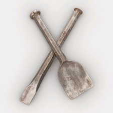 Vintage metal chisels old - metal,