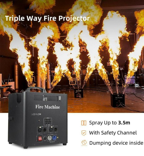 Stage triple flame projector - stage,