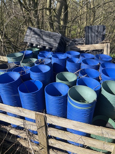 Deep pots extra tall blue - pots,,