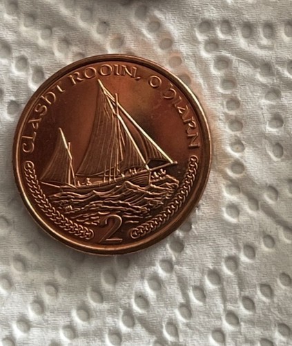 Isle man two pence - 2p,
