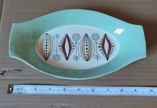 Vintage 1960's Egersund Norway Oval Serving Dish. Damaged.