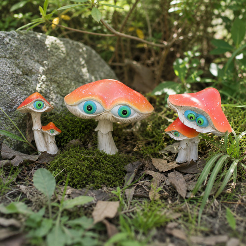 3pcs eyeball mushroom garden - mushroom,