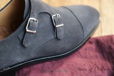 John Lobb Grey Suede Monk