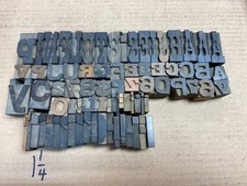 Wood Letter Press Type -