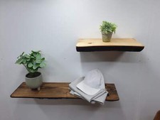 Rustic Wood Floating Wall