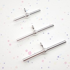 1 x Sterling Silver Solid T