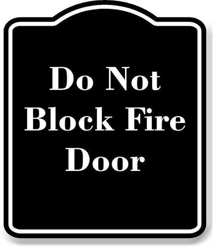 Not block fire door black - fire,