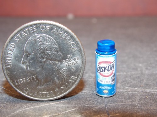 Dollhouse miniature can - dollhouse, spray